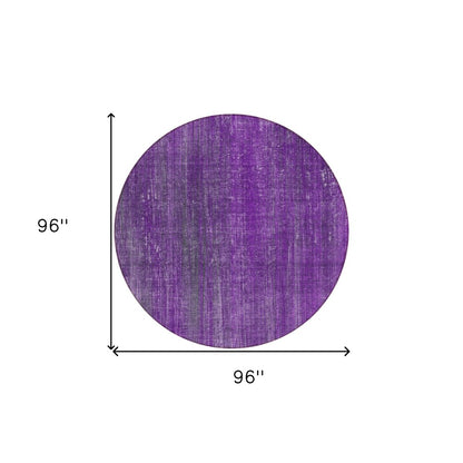 2' X 3' Purple Striped Washable Non Skid Indoor Outdoor Area Rug