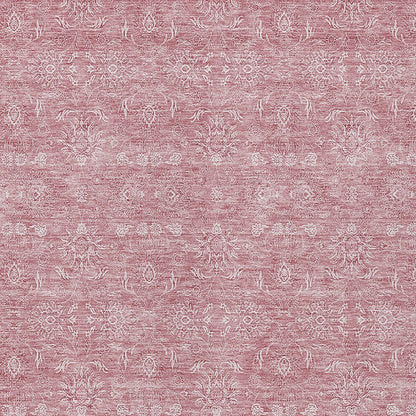 3' X 5' Blush Pink And Ivory Floral Washable Indoor Outdoor Area Rug