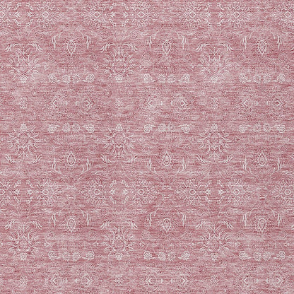 3' X 5' Blush Pink And Ivory Floral Washable Indoor Outdoor Area Rug