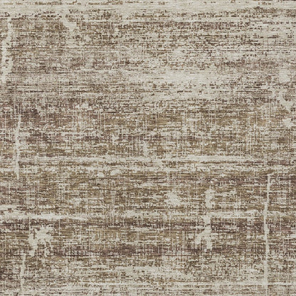3' X 5' Brown Beige And Taupe Abstract Washable Indoor Outdoor Area Rug