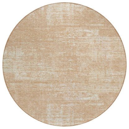 3' X 5' Coral And Salmon Abstract Washable Indoor Outdoor Area Rug