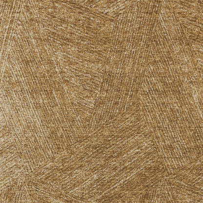 3' X 5' Gold Brown And Ivory Abstract Washable Indoor Outdoor Area Rug