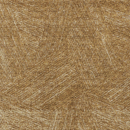 3' X 5' Gold Brown And Ivory Abstract Washable Indoor Outdoor Area Rug