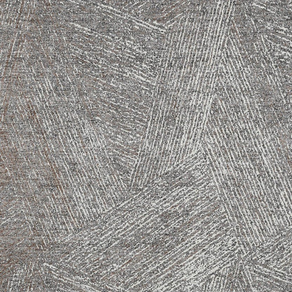 3' X 5' Gray Brown And Ivory Abstract Washable Indoor Outdoor Area Rug