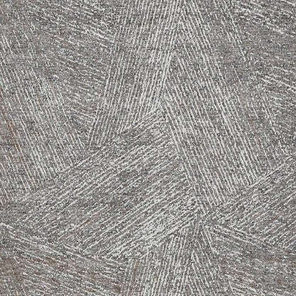 3' X 5' Gray Brown And Ivory Abstract Washable Indoor Outdoor Area Rug