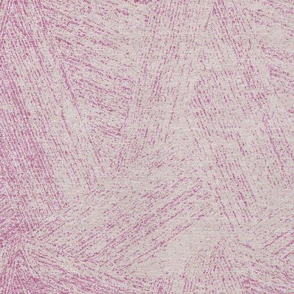 3' X 5' Pink And Ivory Abstract Washable Indoor Outdoor Area Rug