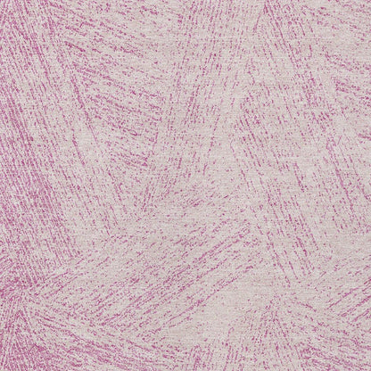 3' X 5' Pink And Ivory Abstract Washable Indoor Outdoor Area Rug