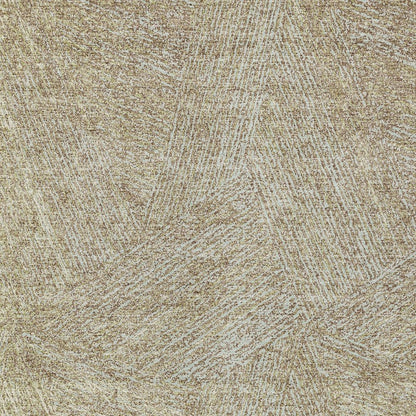 3' X 5' Ivory And Brown Abstract Washable Indoor Outdoor Area Rug