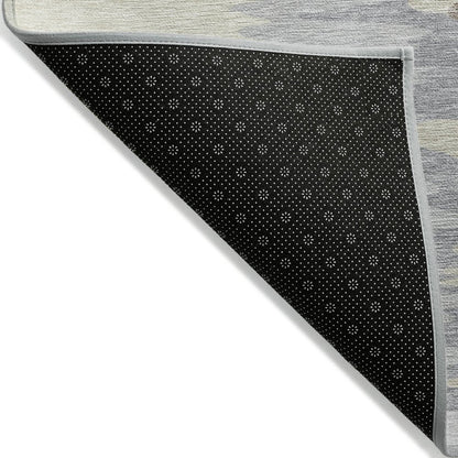 3' X 5' Beige Brown And Gray Abstract Washable Indoor Outdoor Area Rug