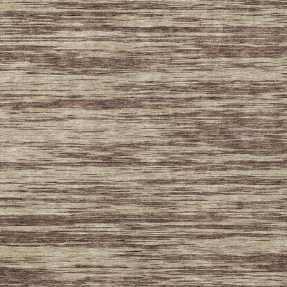 3' X 5' Brown And Beige Abstract Washable Indoor Outdoor Area Rug