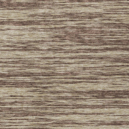 3' X 5' Brown And Beige Abstract Washable Indoor Outdoor Area Rug