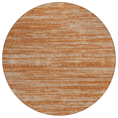 3' X 5' Copper And Rust Abstract Washable Indoor Outdoor Area Rug