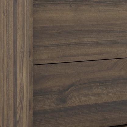 40" Dark Brown Wood Floating Bathroom Vanity With White Sink And Two Drawers