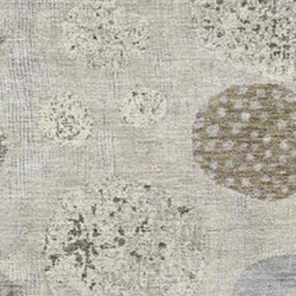 3' X 5' Taupe And Ivory Geometric Washable Indoor Outdoor Area Rug