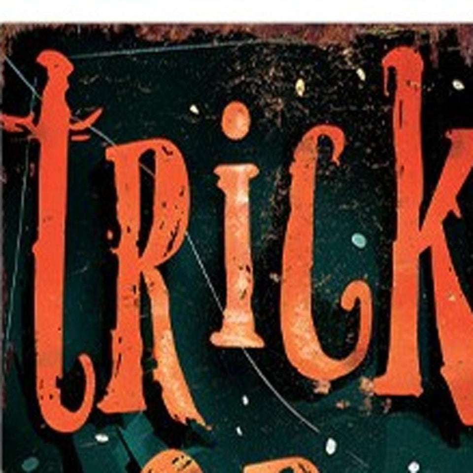 36" Black Orange And Green Solid Wood Trick or Treat Halloween Porch Sign