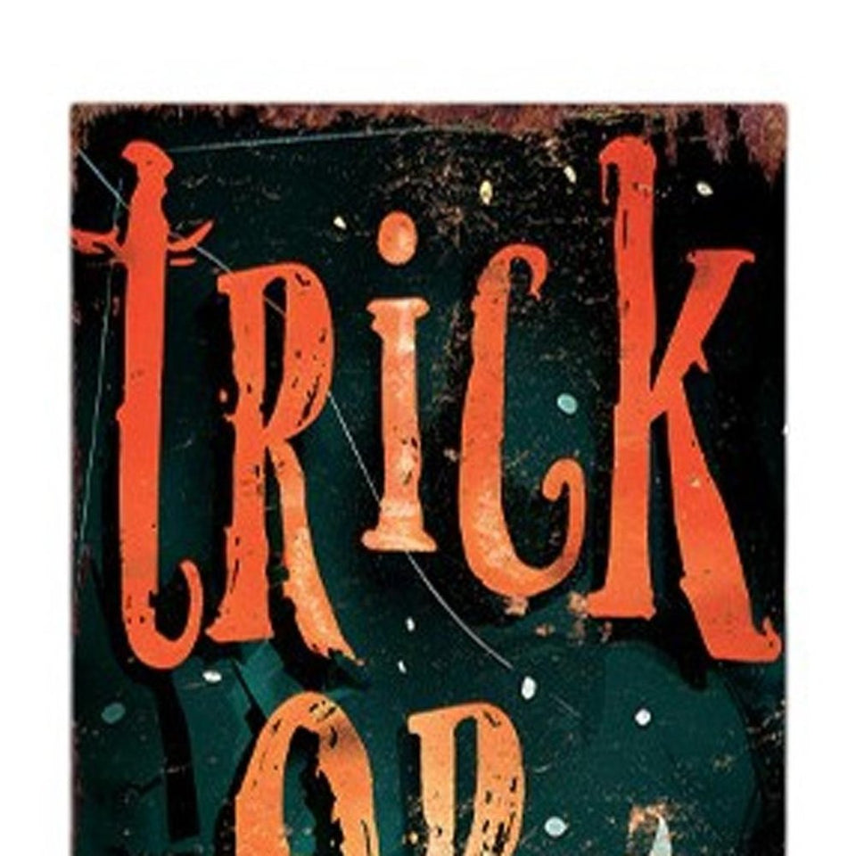 36" Black Orange And Green Solid Wood Trick or Treat Halloween Porch Sign