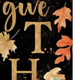 42" Black Gold Orange And Purple Solid Wood Halloween And Thanksgiving Reversible Garden Stake