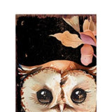 42" Black Orange And Tan Solid Wood Happy Halloween And Fall Owl Reversible Garden Stake