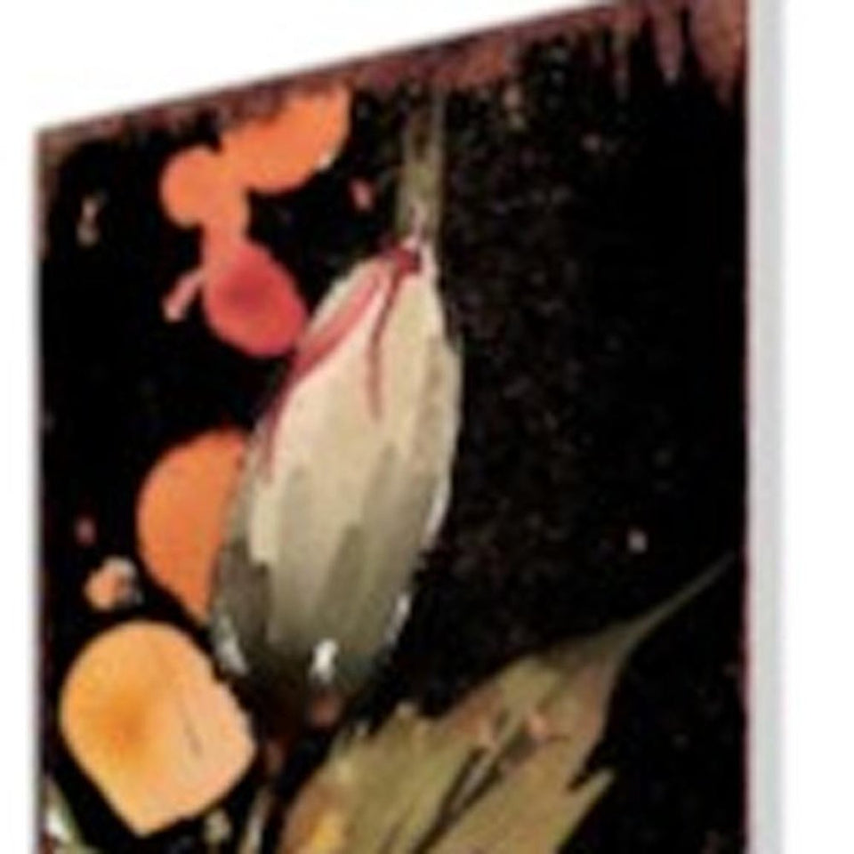 42" Black Tan And Orange Solid Wood Squirrels Garden Stake