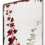 42" White Orange And Brown Solid Wood Garden Stake