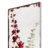 42" White Orange And Brown Solid Wood Garden Stake