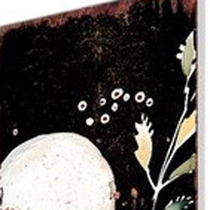 42" Black White And Orange Solid Wood Halloween Skeleton Garden Stake