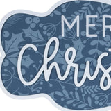 Set of Two Blue And White Christmas Home For The Holidays Wood Wall Decor