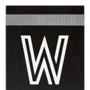 59" Black And White Solid Wood Welcome Reversible Porch Sign