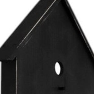 48" Black And White Solid Wood Birdhouse Welcome Porch Sign