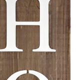 72" Brown And White Solid Wood Home Sweet Home Porch Sign