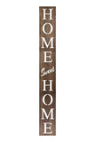 72" Brown And White Solid Wood Home Sweet Home Porch Sign