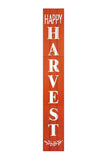 72" Orange Solid Wood Happy Harvest Porch Sign