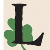 72" Off White Black And Green Solid Wood Shamrock Welcome Porch Sign