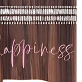 72" Brown Solid Wood Blooms Porch Sign