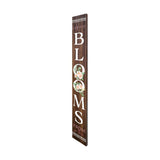 72" Brown Solid Wood Blooms Porch Sign