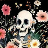 10" Black And Orange Halloween Pumpkin Solid Wood Garden Stake