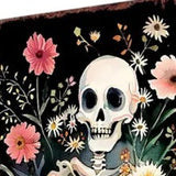 10" Black And Orange Halloween Pumpkin Solid Wood Garden Stake