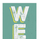 36" Green Solid Wood Floral Bouquet Welcome Porch Sign