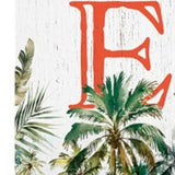 36" White Orange And Green Pineapple Home Solid Wood Porch Sign