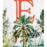 36" White Orange And Green Pineapple Home Solid Wood Porch Sign