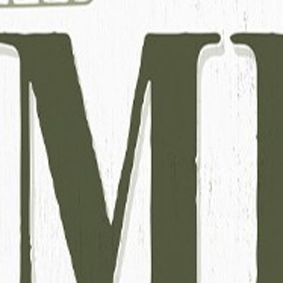 36" White And Green Solid Wood Christ Religious Porch Sign