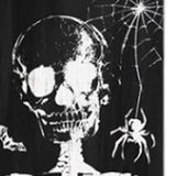 72" Black And White Solid Wood Welcome Halloween Skeleton Porch Sign