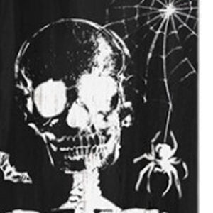 72" Black And White Solid Wood Welcome Halloween Skeleton Porch Sign