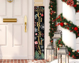 48" Black Gold Green And Red Solid Wood Merry Christmas Porch Sign