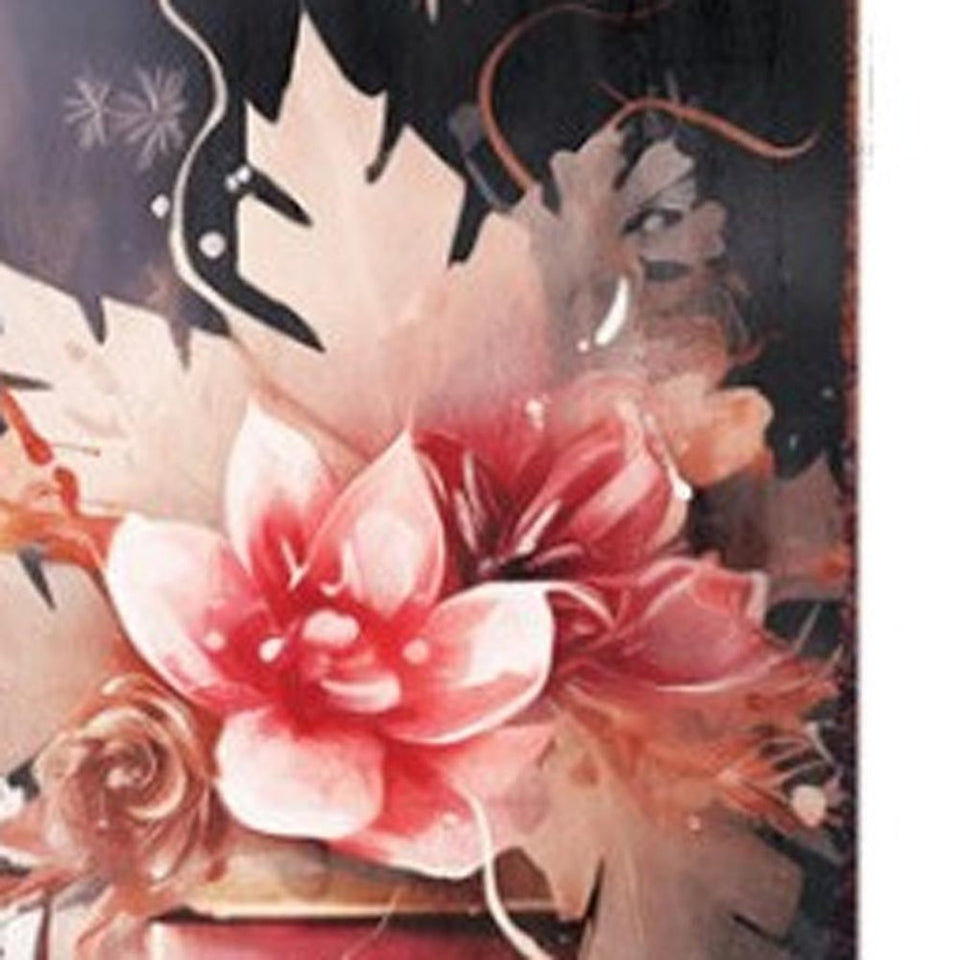 48" Pink And White Christmas Female Nutcracker Solid Wood Porch Sign