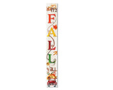 72" Brown Orange And Yellow Solid Wood Happy Fall Porch Sign