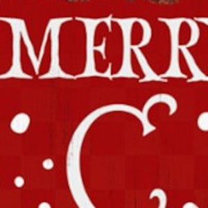 72" Red Solid Wood Merry Christmas Nutcracker Porch Sign