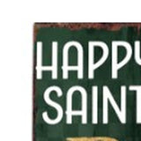 72" Gold Green And White Solid Wood Happy St Patrick's Day Porch Sign