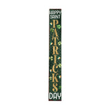 72" Gold Green And White Solid Wood Happy St Patrick's Day Porch Sign