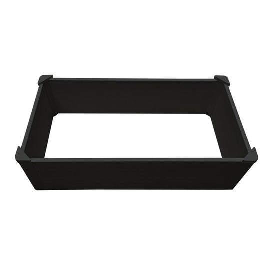 44" X 22" Black Heavy Duty Plastic Rectangular Raised Garden Bed